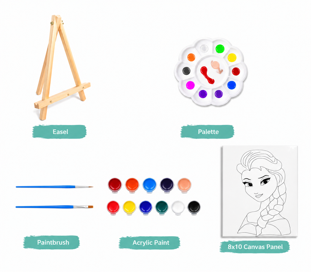 Elsa 8x10 Canvas Art Kit